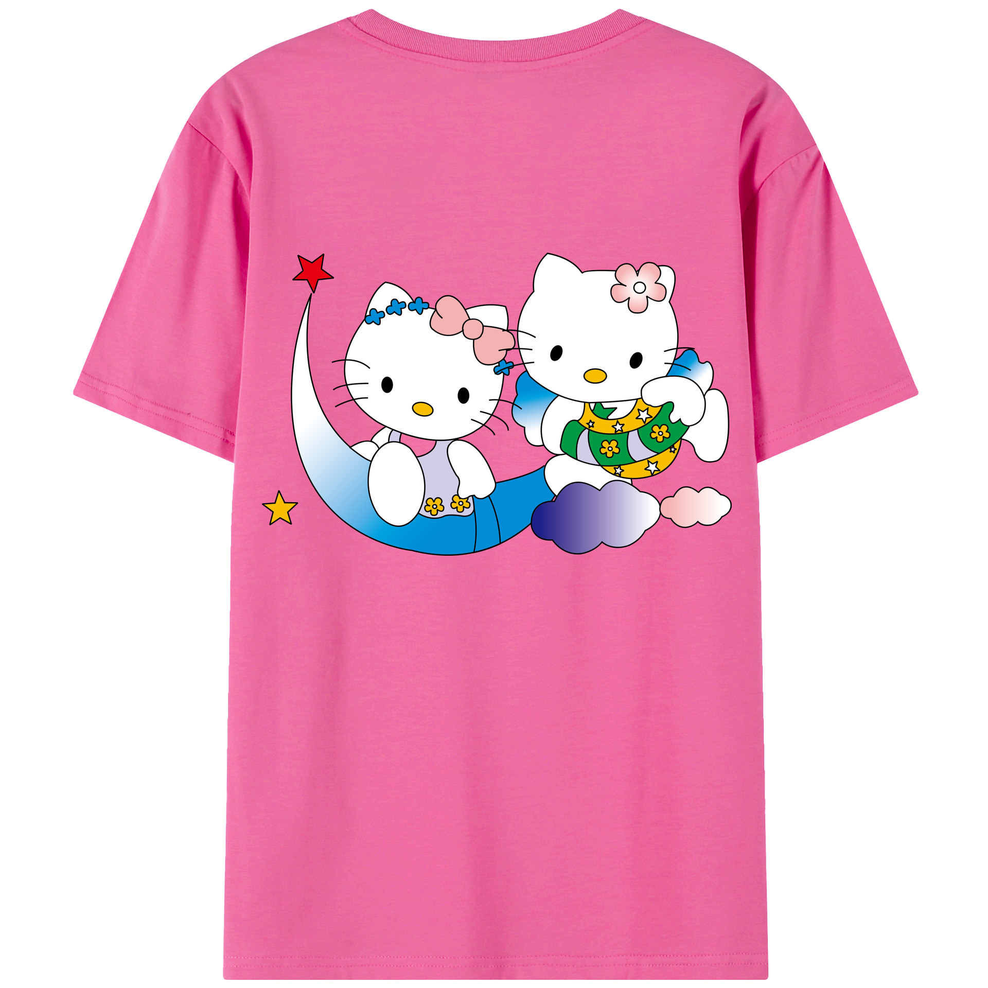 （画像用） Hello Kitty ハローキティ レディース半袖Tシャツ(バックプリント)